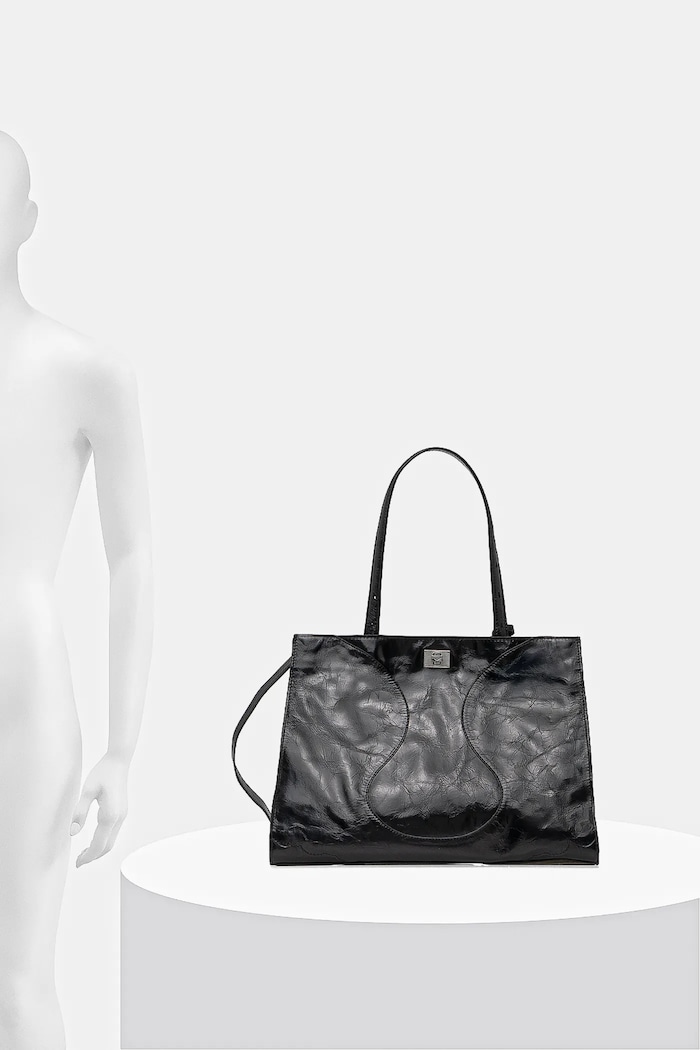 Kožená kabelka ZADIG&VOLTAIRE JACK VINTAGE PATENT LWBA04323