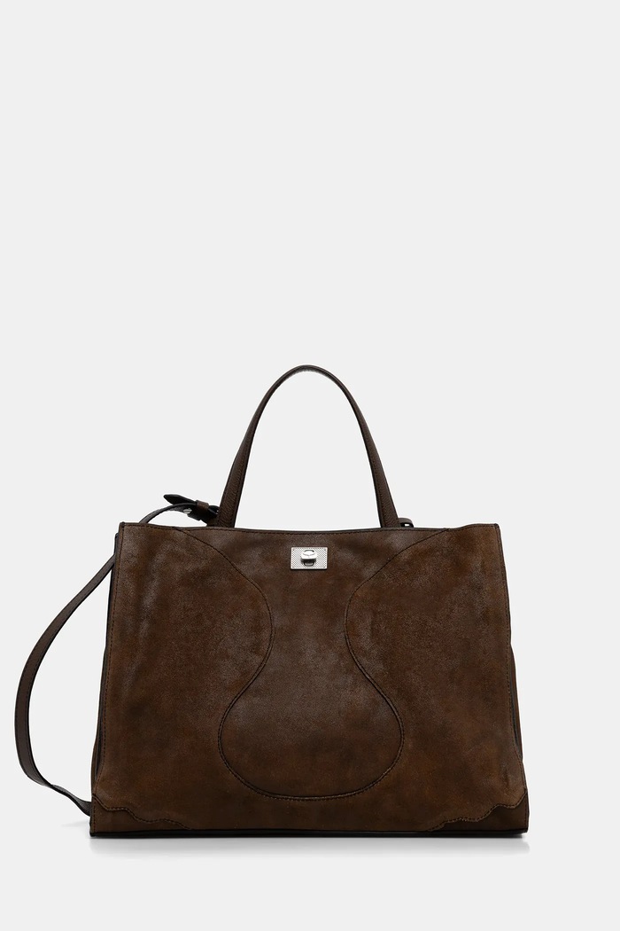ZADIG&VOLTAIRE velúr táska velúr bőr barna LWBA04322