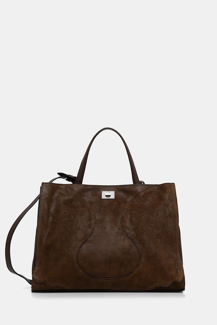 ZADIG&VOLTAIRE velúr táska velúr bőr barna LWBA04322
