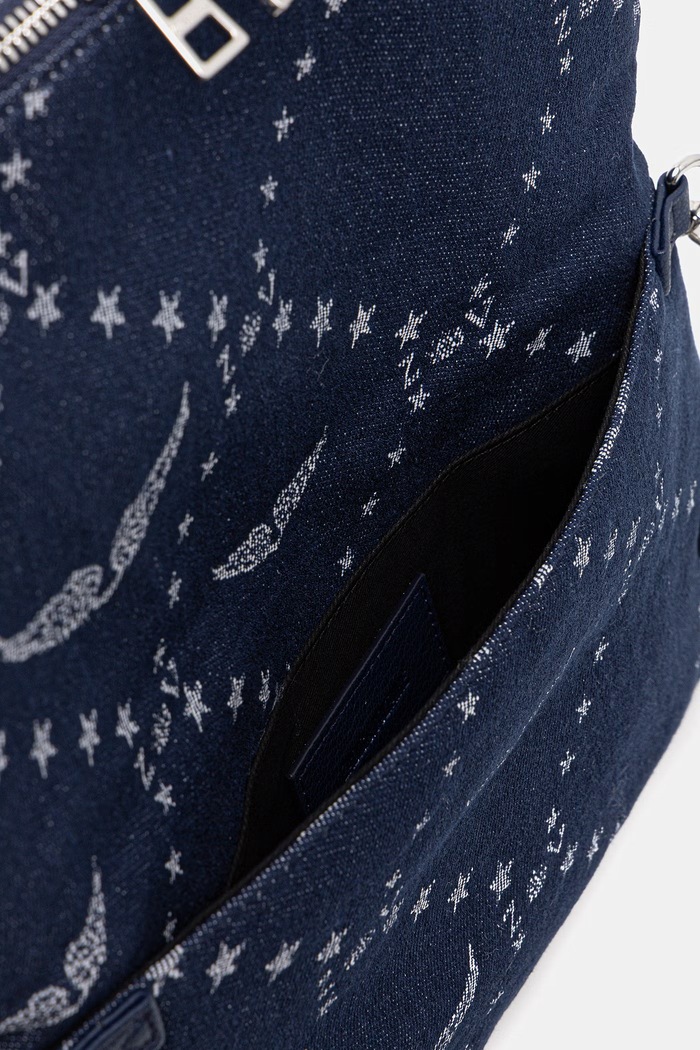 Kabelka ZADIG&VOLTAIRE ROCK DENIM MONOGRAM LWBA04346