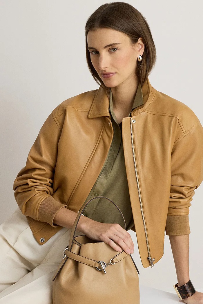 Lauren Ralph Lauren torebka worek damska skórzana 431982787