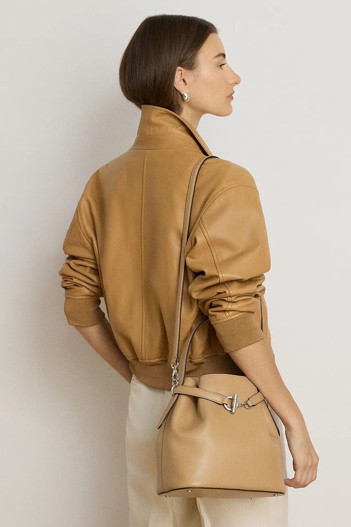 Lauren Ralph Lauren torebka worek damska skórzana 431982787