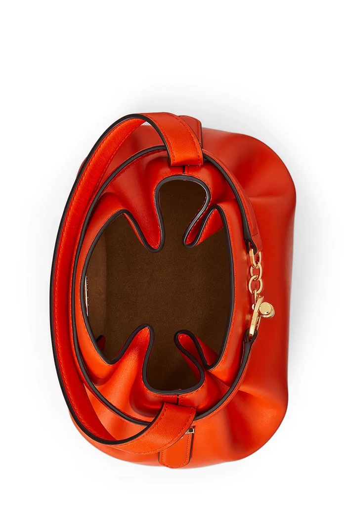 Kožená kabelka Lauren Ralph Lauren oranžová 431982787