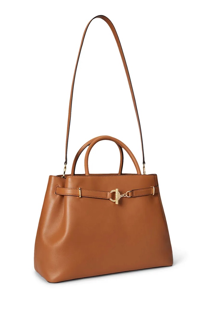 Lauren Ralph Lauren Сумка crossbody для женщин кожаная 431P03417 коричневый SS26