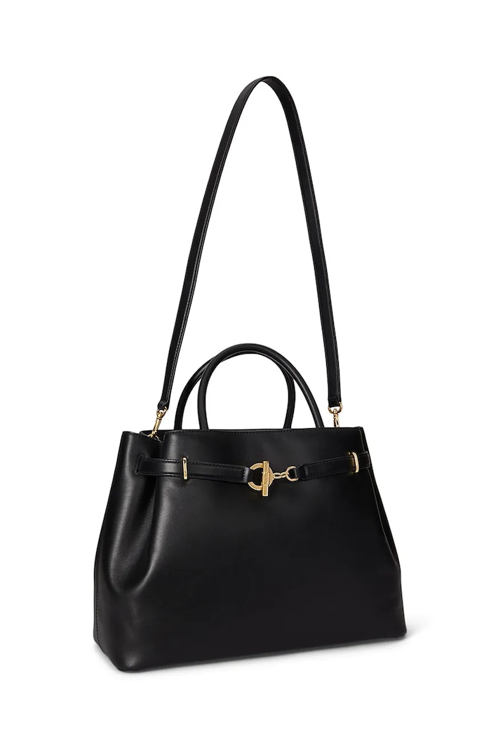 Кожаная сумочка Lauren Ralph Lauren 431P03417 чёрный SS26