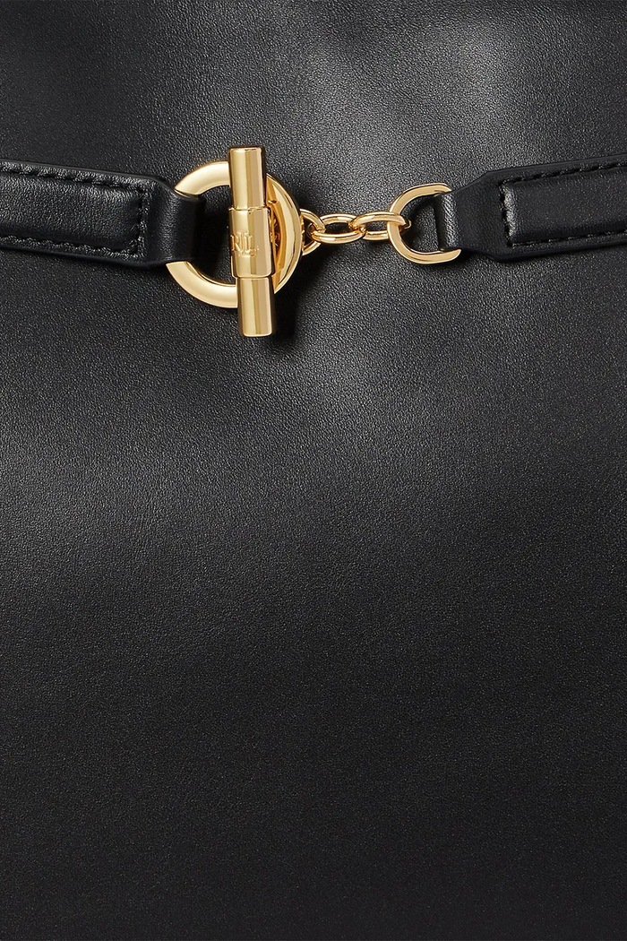 Кожаная сумочка Lauren Ralph Lauren 431P03417 чёрный