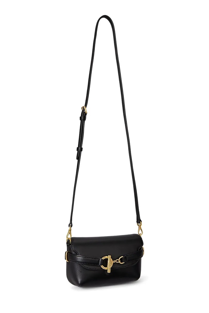 Kožená kabelka Lauren Ralph Lauren 431P04297 černá SS26