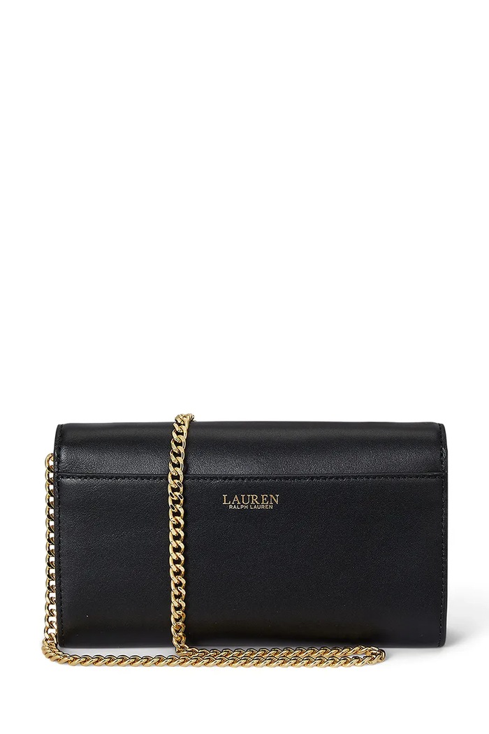 Аксессуары Кожаная сумочка Lauren Ralph Lauren 432980206 чёрный