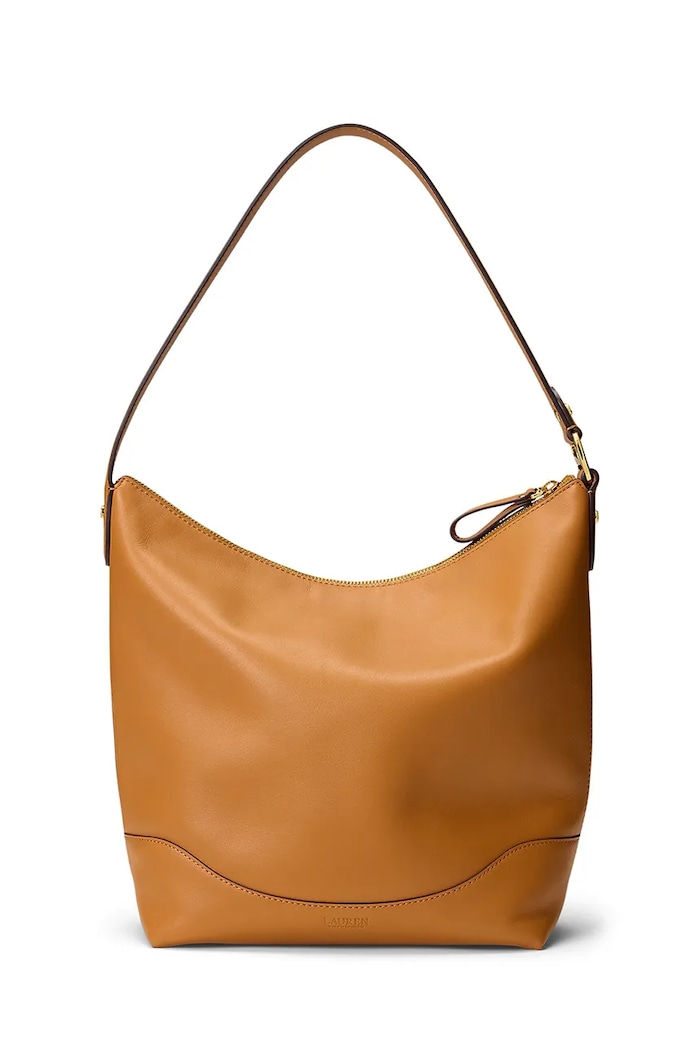 Αξεσουάρ Δερμάτινη τσάντα Lauren Ralph Lauren 431P03419 καφέ