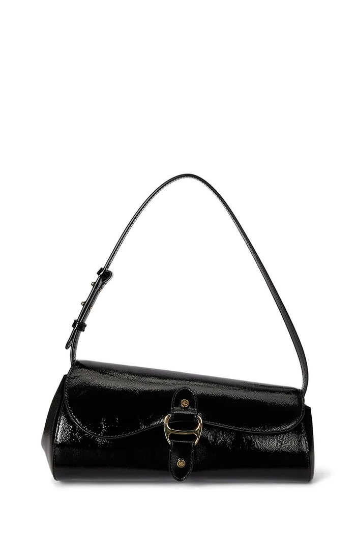 Kožená kabelka Lauren Ralph Lauren nevejde se A4 černá 431P04068