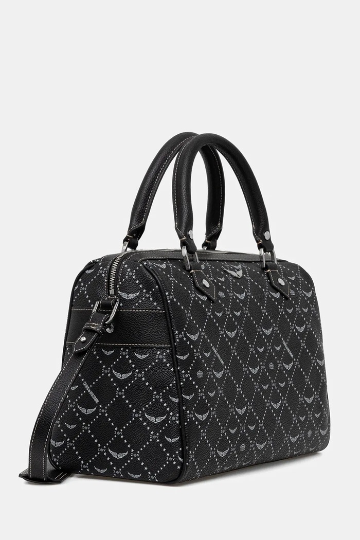 Kabelka ZADIG&VOLTAIRE SUNNY VIBE MEDIUM MONOGRAM LWBA04166 černá SS26