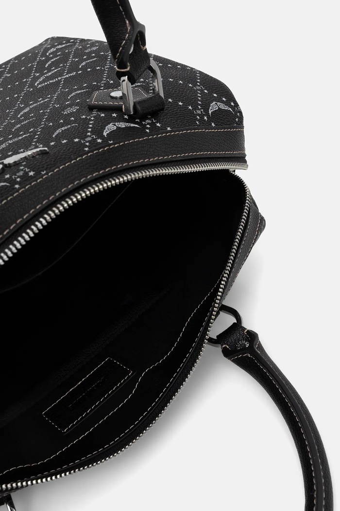 Kabelka ZADIG&VOLTAIRE SUNNY VIBE MEDIUM MONOGRAM černá LWBA04166