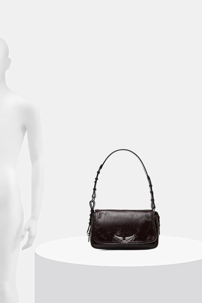 Kožená kabelka ZADIG&VOLTAIRE LE ZOUZOU VINTAGE PATENT LWBA04169