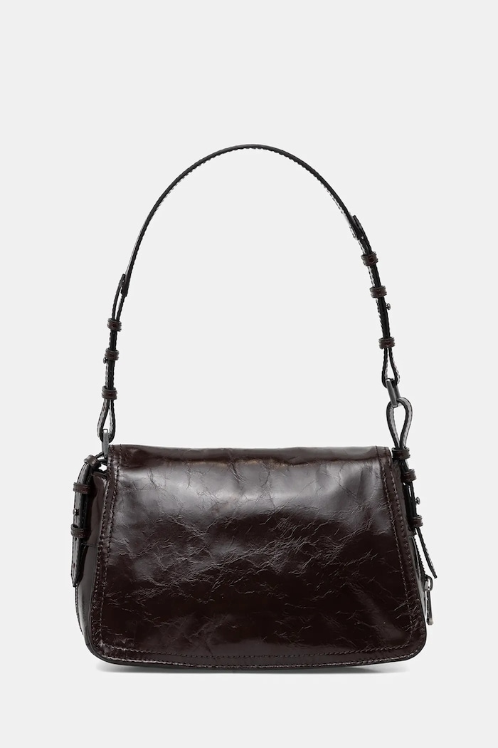 Doplňky Kožená kabelka ZADIG&VOLTAIRE LE ZOUZOU VINTAGE PATENT LWBA04169 hnědá
