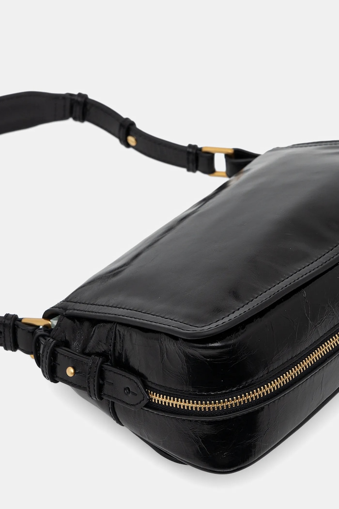 Doplňky Kožená kabelka ZADIG&VOLTAIRE LE ZOUZOU VINTAGE PATENT LWBA04169 černá