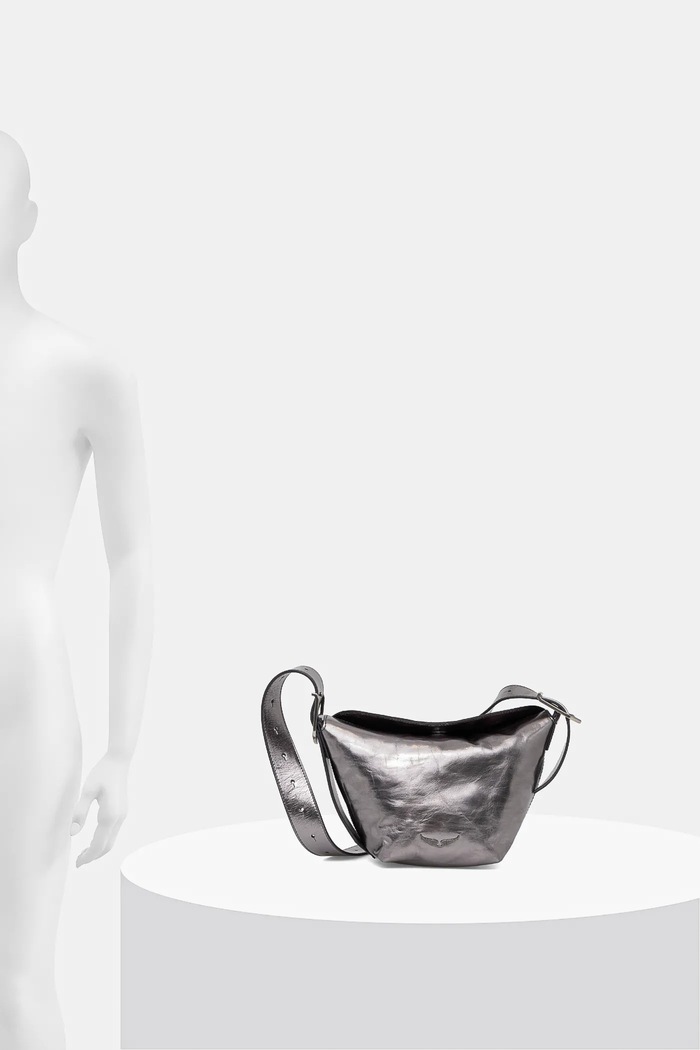 Kožená kabelka ZADIG&VOLTAIRE BABY JANE VINTAGE METAL LWBA04151