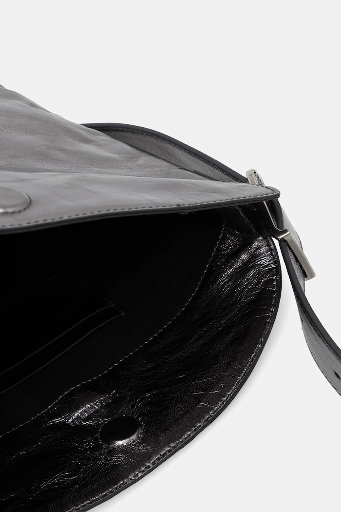 Kožená kabelka ZADIG&VOLTAIRE BABY JANE VINTAGE METAL LWBA04151 šedá