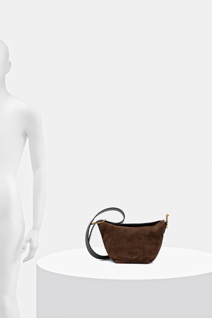 Semišová kabelka ZADIG&VOLTAIRE BABY JANE SUEDE LWBA04199