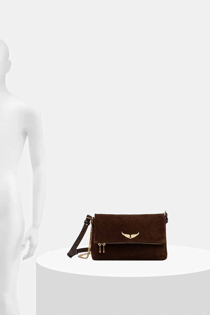 Zadig&Voltaire Torebka zamszowa ROCKY II SUEDE LWBA04201