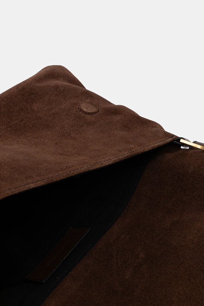 Torebka zamszowa ROCKY II SUEDE Zadig&Voltaire brązowy LWBA04201
