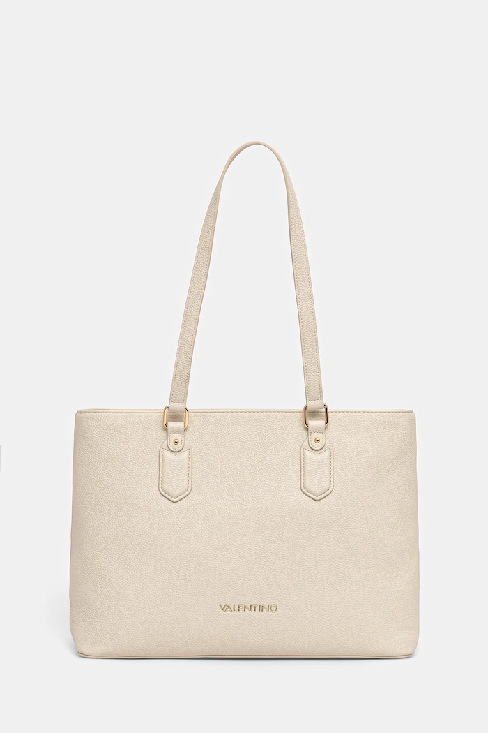 Kabelka Valentino Bags BRIXTON imitácia kože béžová VBS7LX11