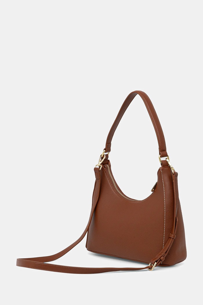 Doplňky Valentino Bags crossbody kabelka dámská z imitace kůže VBS9OB07 hnědá