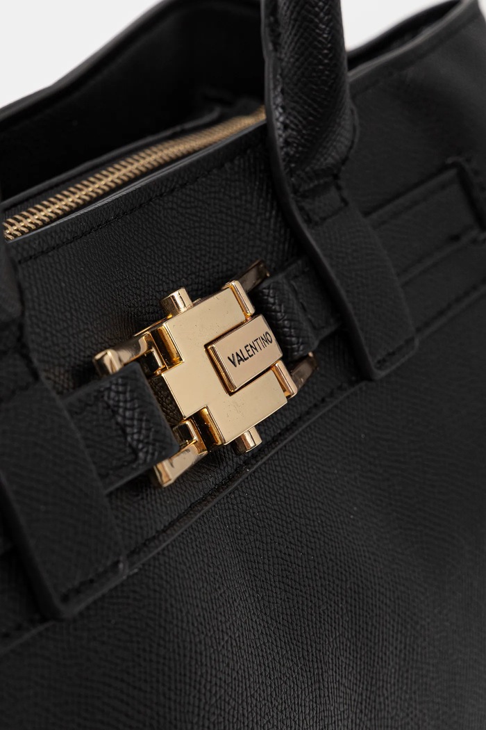 Doplňky Valentino Bags nákupní taška dámská z imitace kůže VBS9QB01 černá