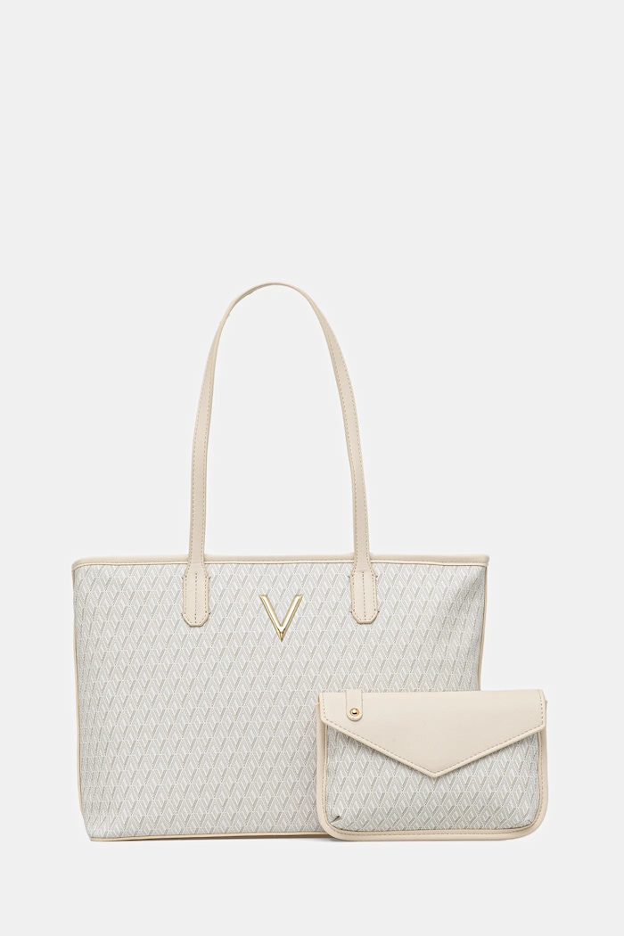 Valentino Bags poșetă QUEEN RE incape in A4 bej VBS9OX01