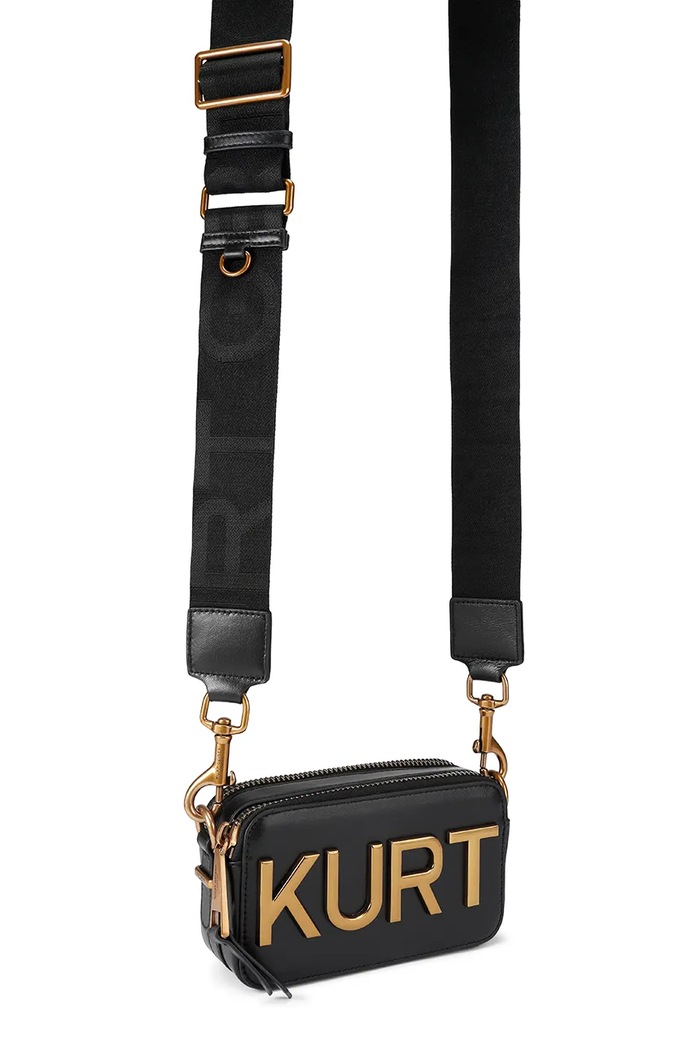 Kožená kabelka Kurt Geiger London Kensington 5390500109 čierna SS26