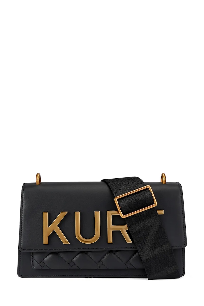 Кожена чанта Kurt Geiger London Shoreditch гладка кожа черен 5383800109