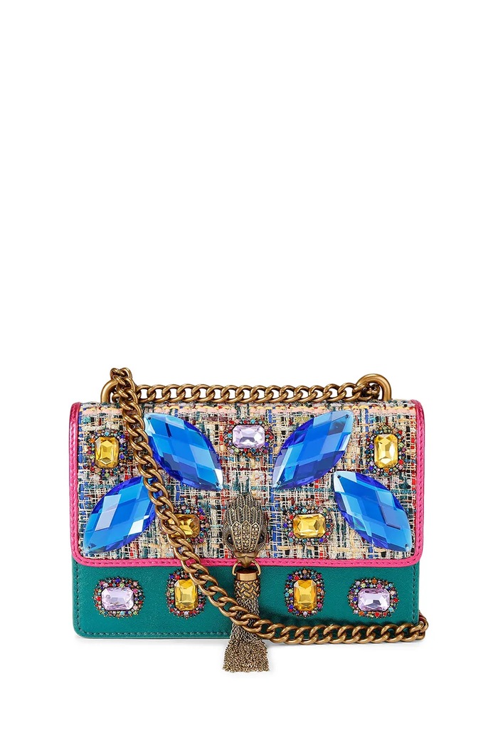 Чанта Kurt Geiger London Shoreditch текстилен зелен 5384469169
