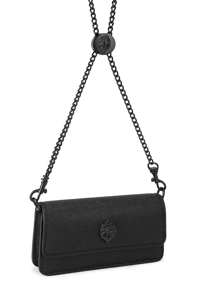 Kožená kabelka Kurt Geiger London Shoreditch 5368500109 čierna SS26