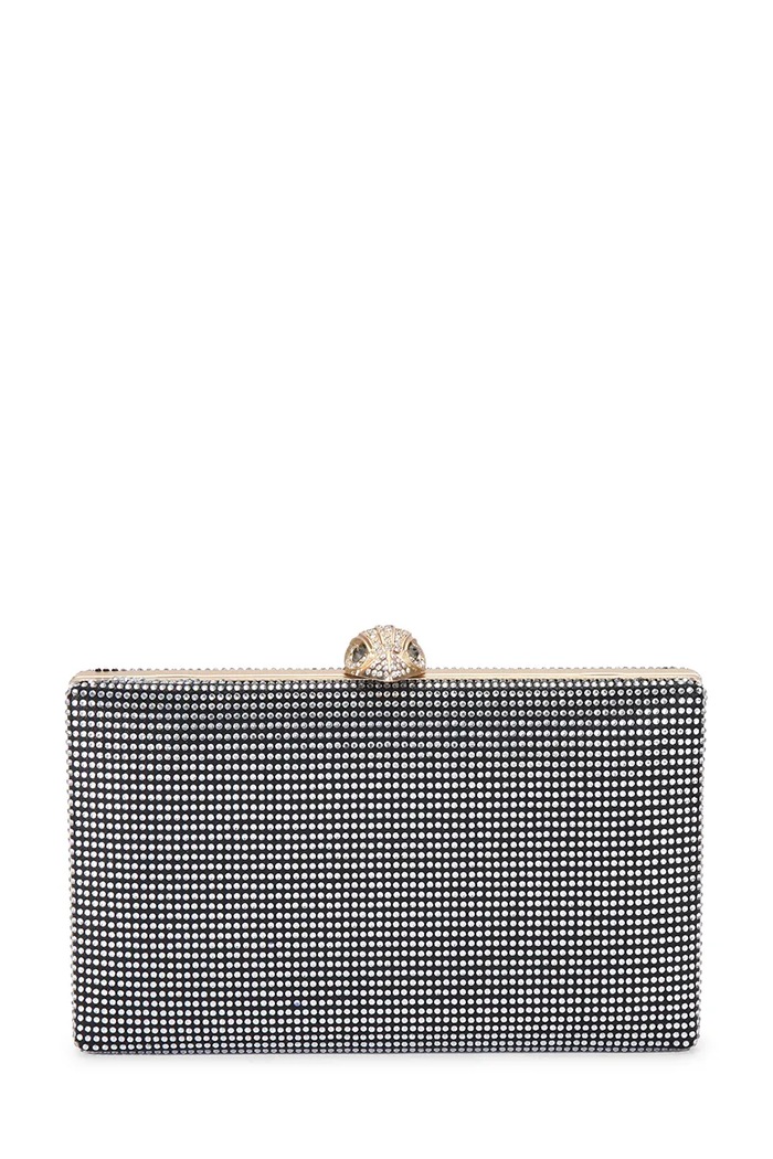 Listová kabelka Kurt Geiger London Kensington nášivka čierna 9102909609