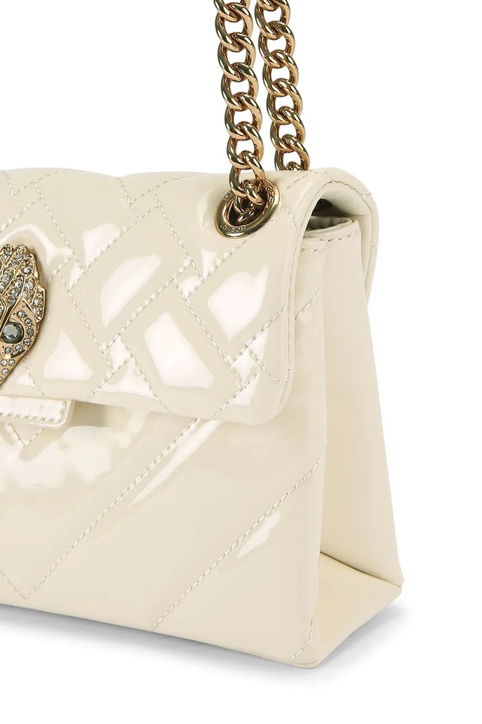 Шкіряна сумочка Kurt Geiger London Kensington бежевий 5017342309