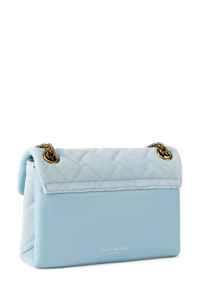 Doplnky Kožená kabelka Kurt Geiger London Kensington 5017382219 modrá