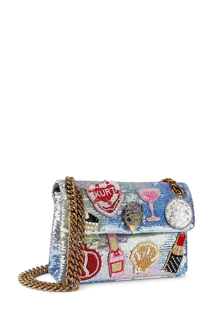 Kurt Geiger London poșetă Kensington 5380067779 argintiu SS26