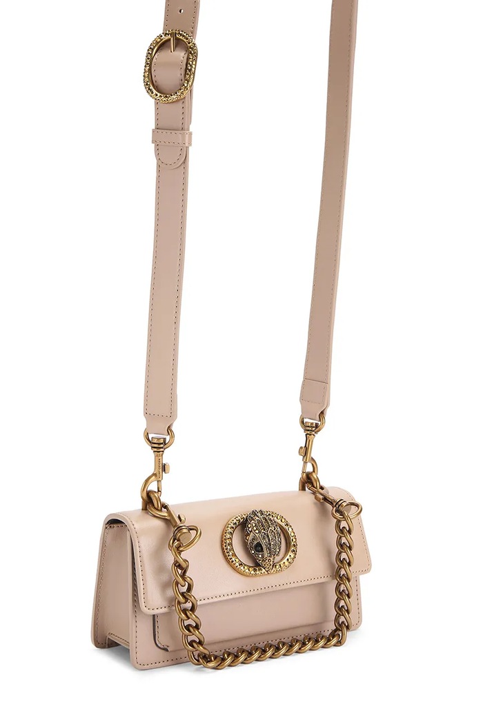 Kožená kabelka Kurt Geiger London Chelsea 5266747109 béžová SS26