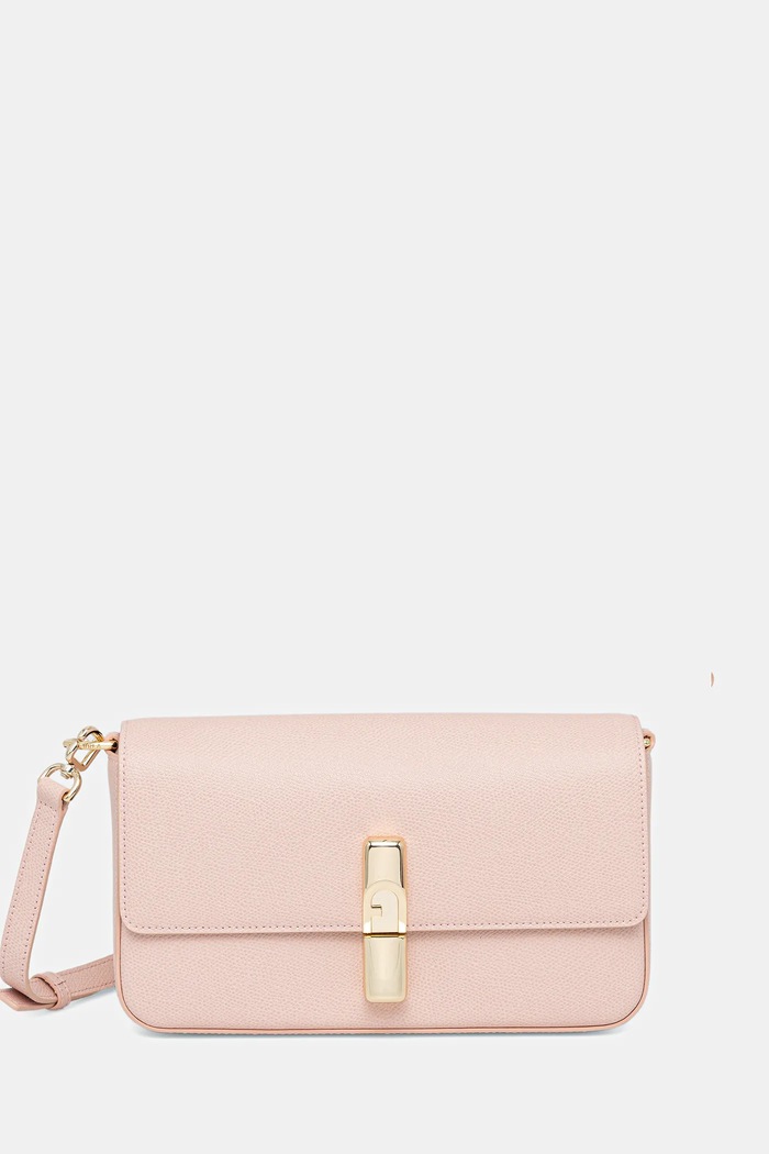 Furla poșetă de piele uni roz WB01826.ARE000.4355S