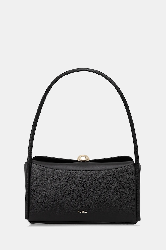 Kožená kabelka Furla Nicole M Boston Bag WB01883.BX4296.O6000 čierna SS26