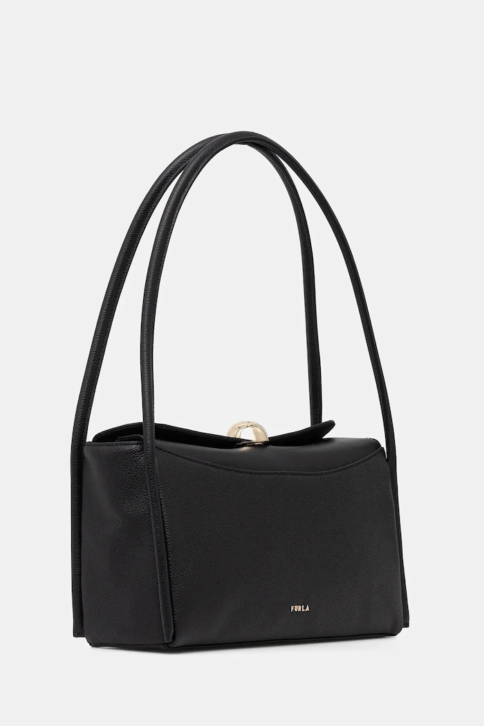 Doplnky Kožená kabelka Furla Nicole M Boston Bag WB01883.BX4296.O6000 čierna