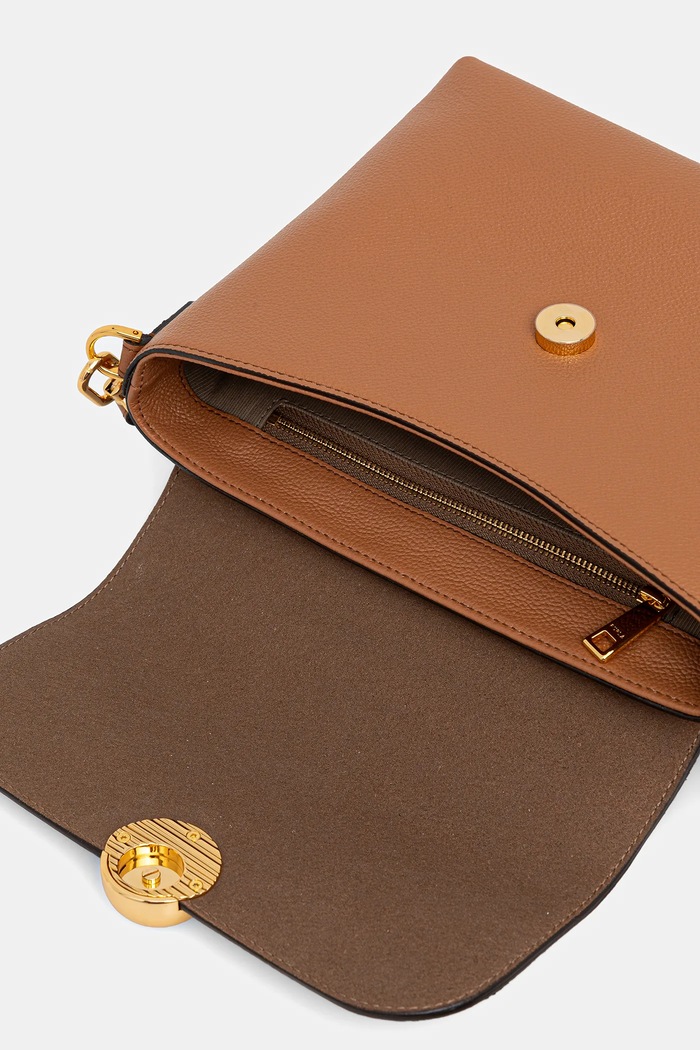 Usnjena torbica Furla Moonlight S WB01882.BX3036.RY000 rjava