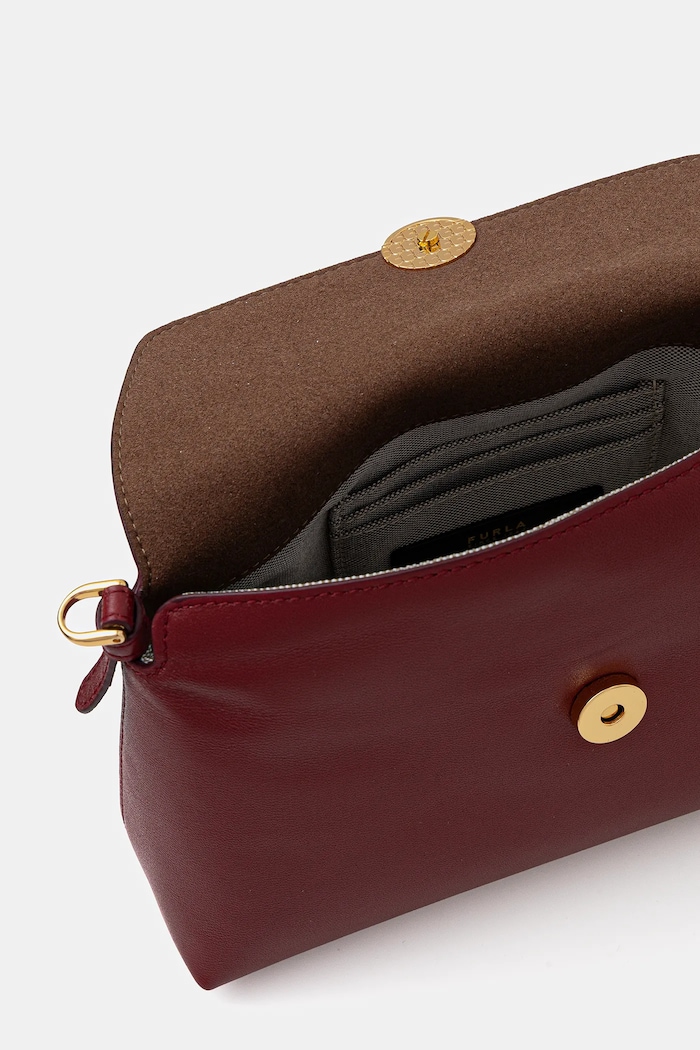 Furla torebka skórzana Sfera Soft mini WE00881.BX2269.CGQ00 czerwony