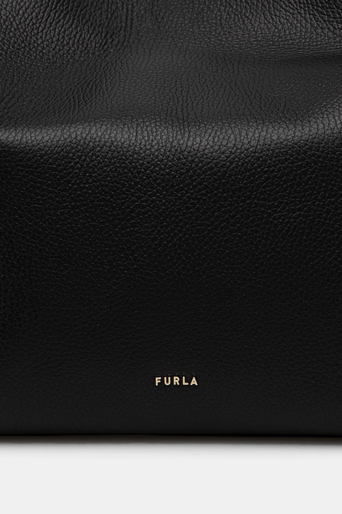 Δερμάτινη τσάντα Furla Lara L Hobo WB01876.HSF000.O6000 μαύρο