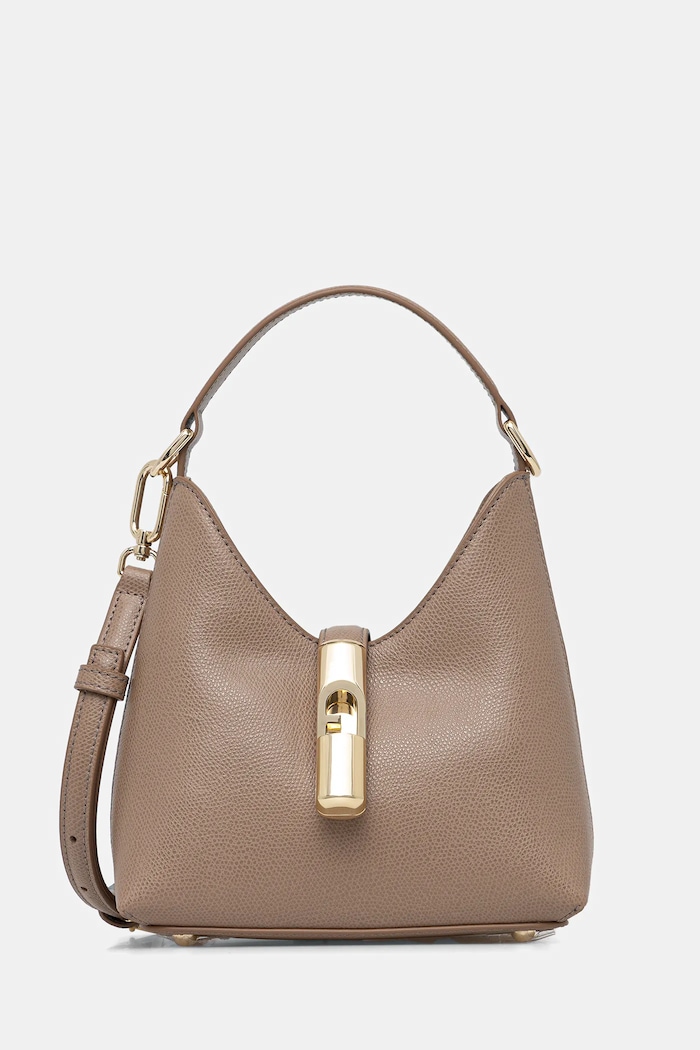 Furla torebka skórzana skóra licowa beżowy WE00876.ARE000.1257S