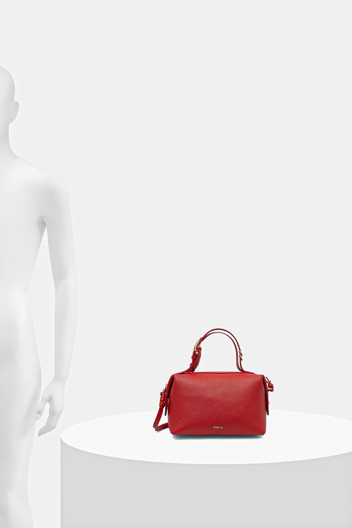 Usnjena torbica Furla Double Mini Boston Bag WE00870.BX3036.4484S