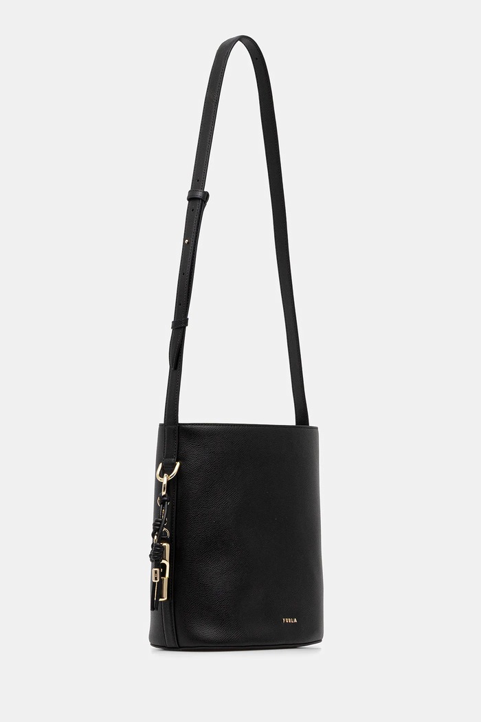 Usnjena torbica Furla WB01875.ARE000.O6000 črna SS26