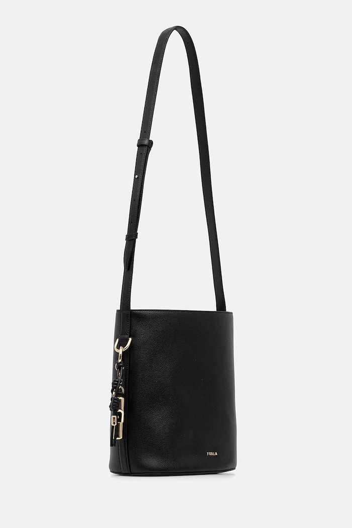Usnjena torbica Furla WB01875.ARE000.O6000 črna SS26