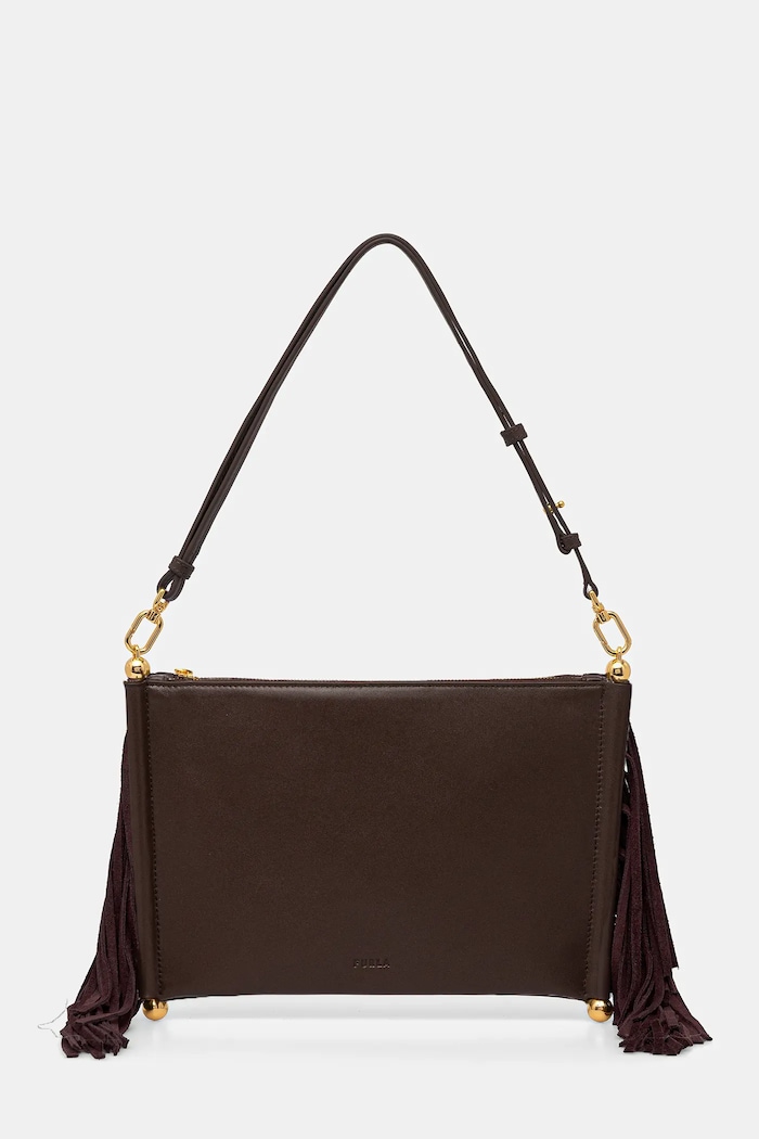Kožna torba Furla Sfera Soft mini bez uzorka smeđa WE00836.BX4332.4286S