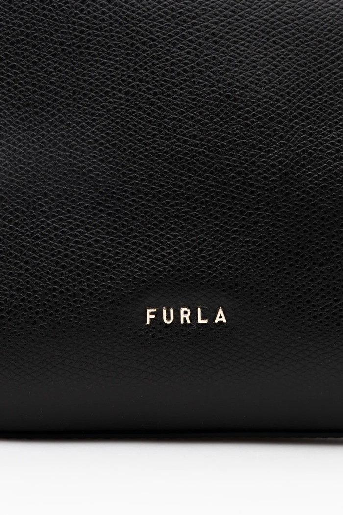 Usnjena torbica Furla Tonie Mini Hobo črna WE00877.A.0023.O6000