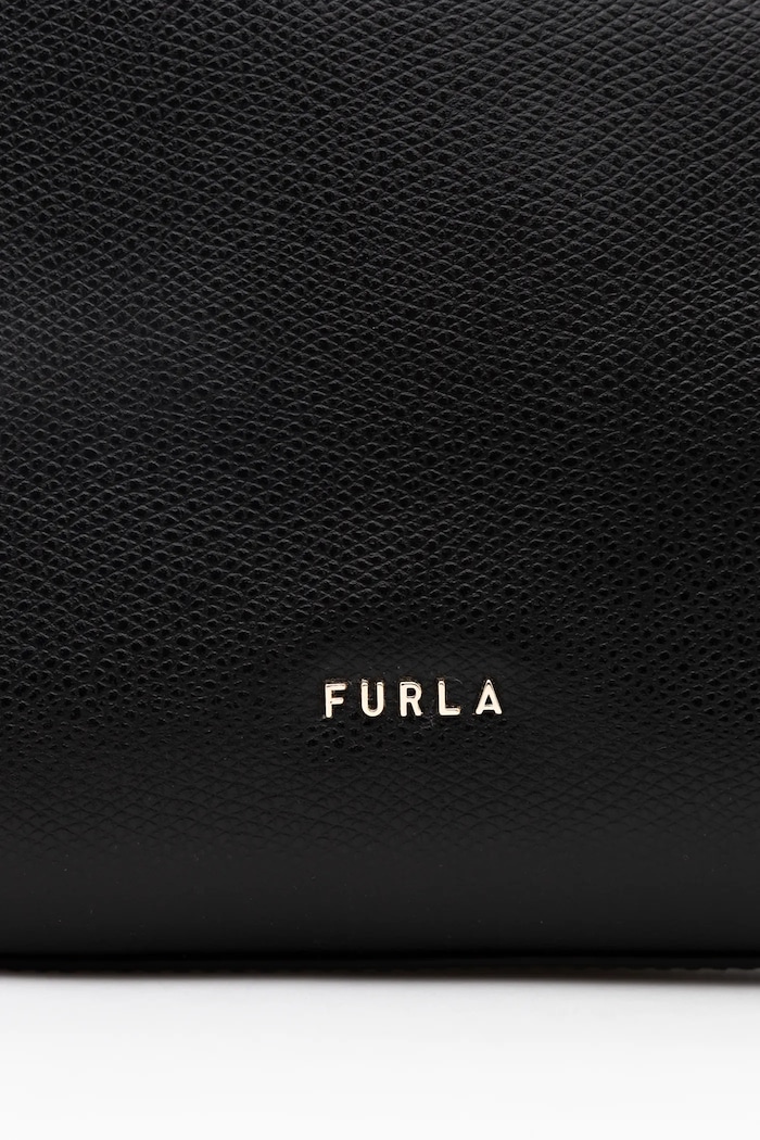 Usnjena torbica Furla Tonie Mini Hobo črna WE00877.A.0023.O6000